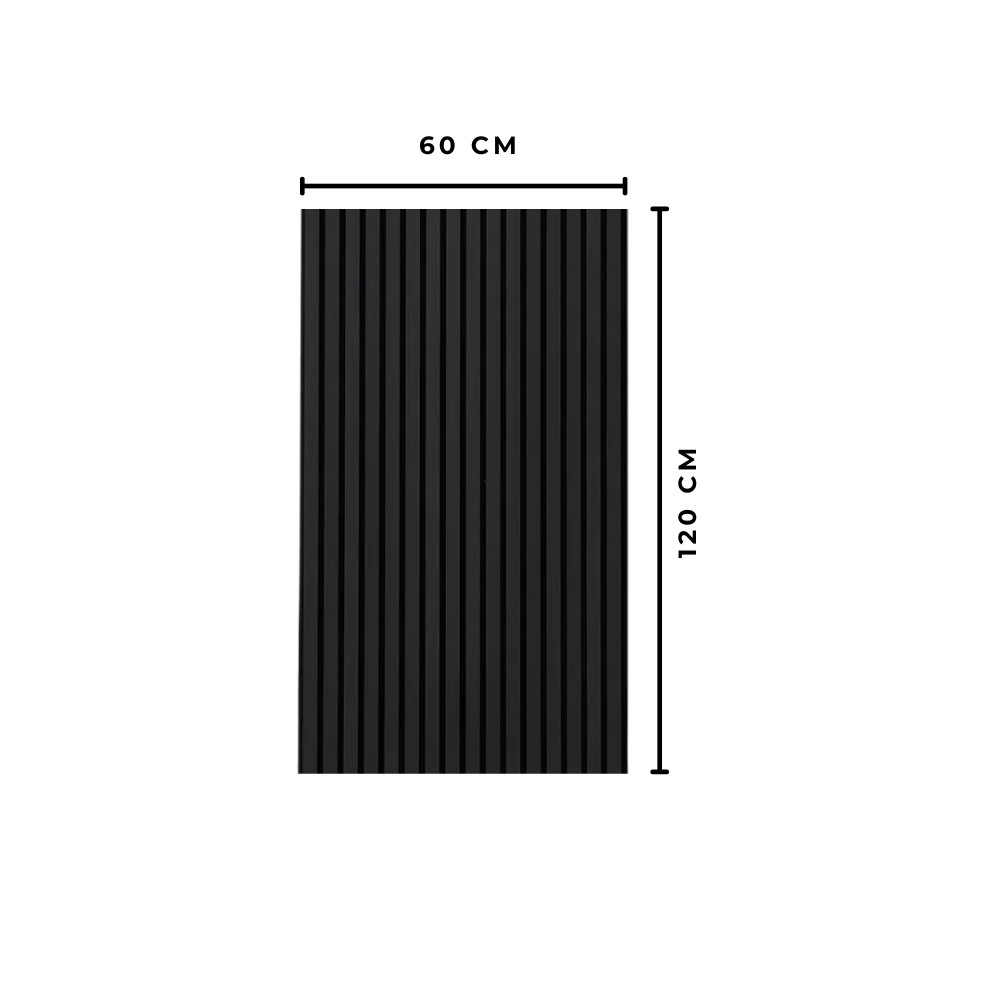 Painel Ripado Preto - DUMICOR 