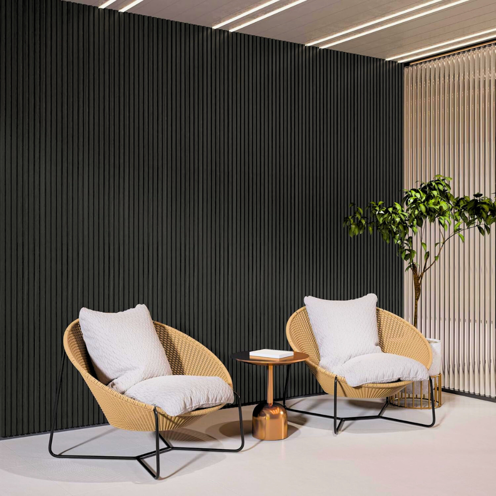 Painel Ripado Preto - DUMICOR 