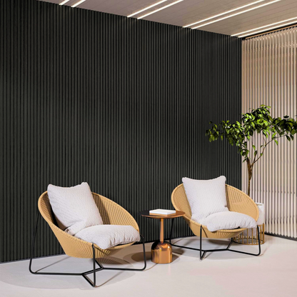 Painel Ripado Preto - DUMICOR 