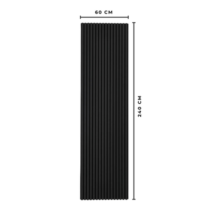 Painel Ripado Preto - DUMICOR 
