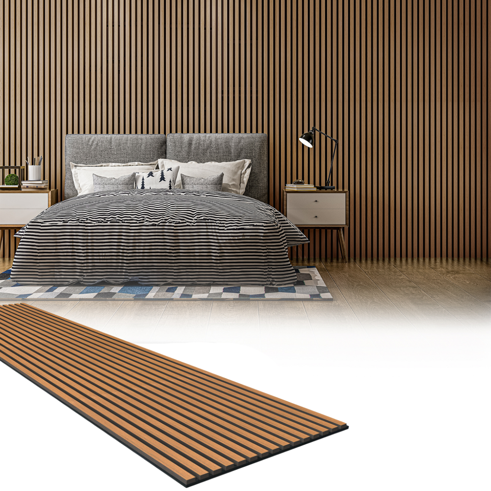 Painel Acústico Ripado Teca - DUMICOR 