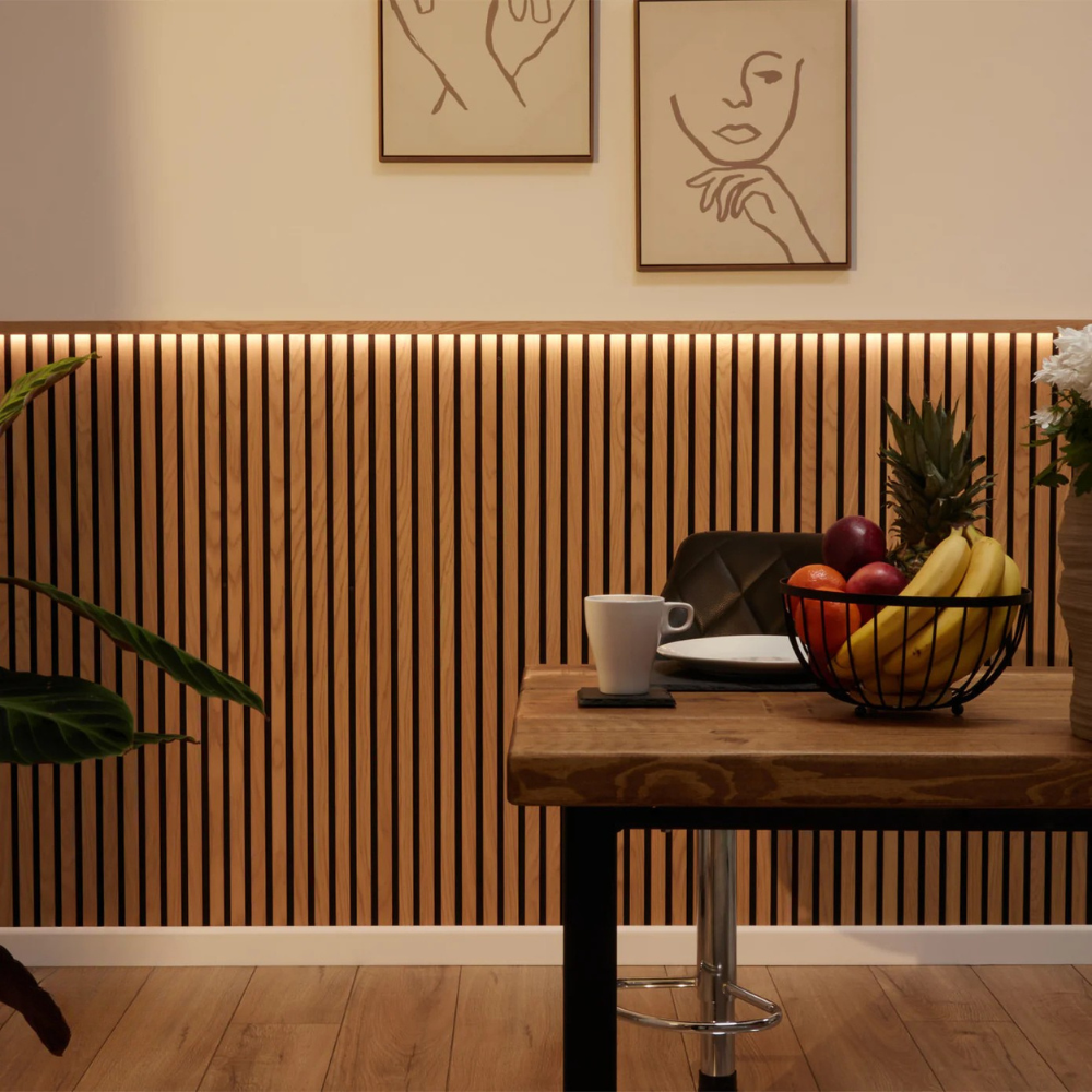 Painel Acústico Ripado Teca - DUMICOR 