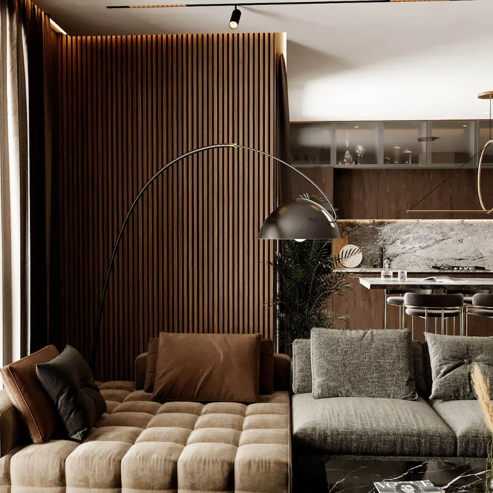 Painel Acústico Ripado Teca - DUMICOR 